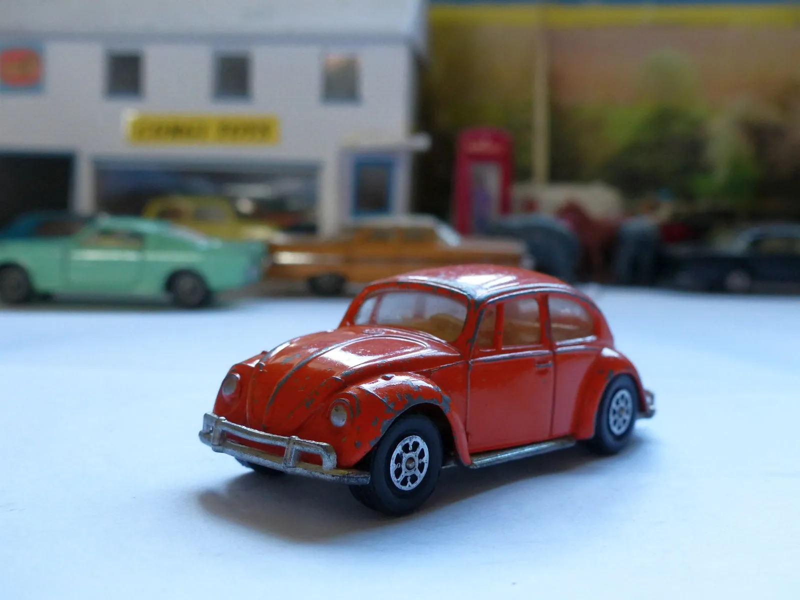 383 VW 1200 in orange with cream interior, silver base