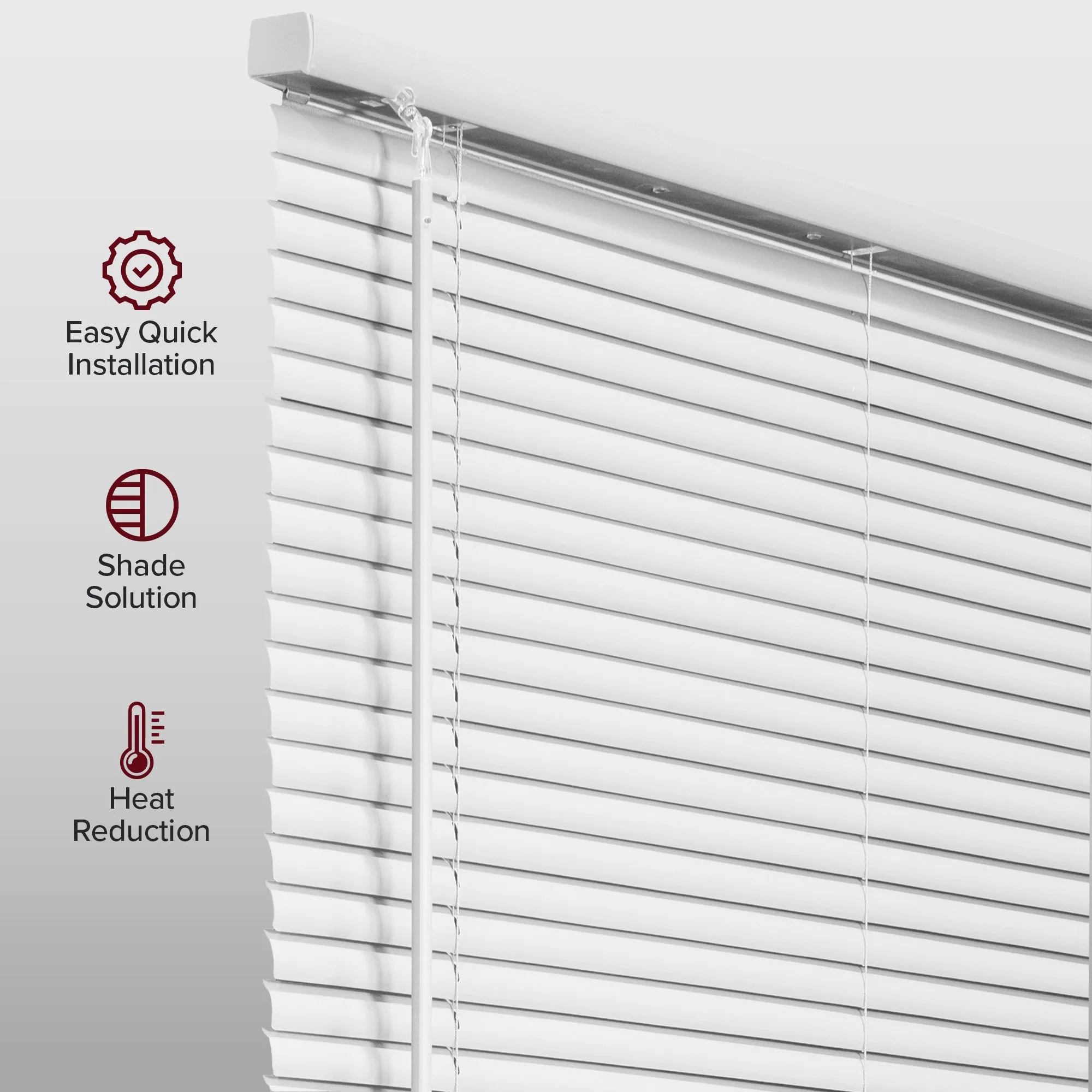 48-INCH HEIGHTS | Blackout 1" Slats | Midnight