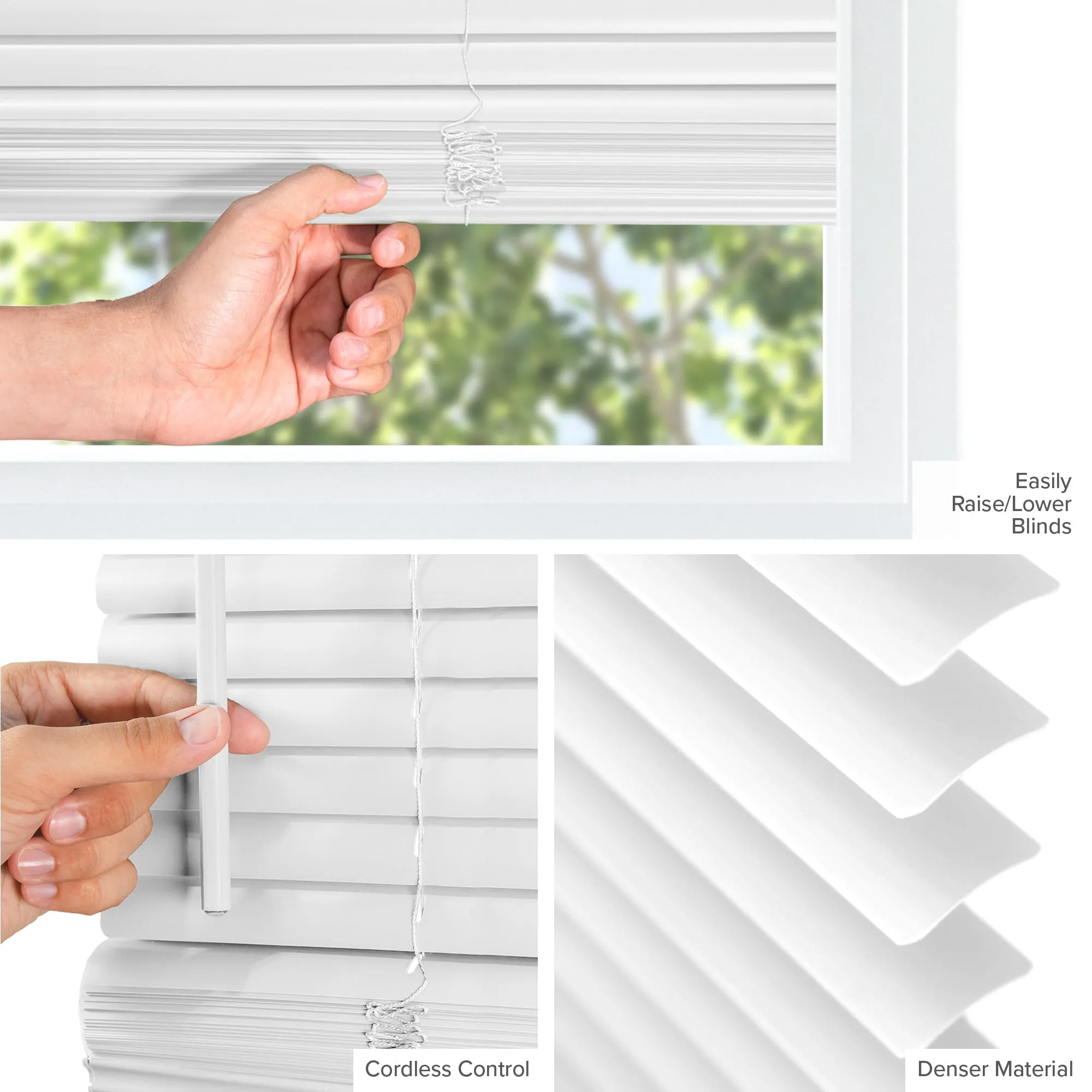 48-INCH HEIGHTS | Blackout 1" Slats | Midnight