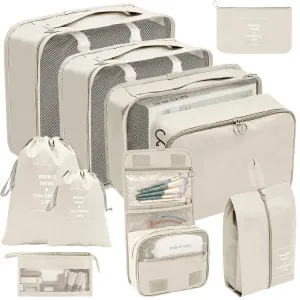 7/8/9/10 Pcs Set Travel Organizer Storage Bags Suitcase Packing Cubes Set