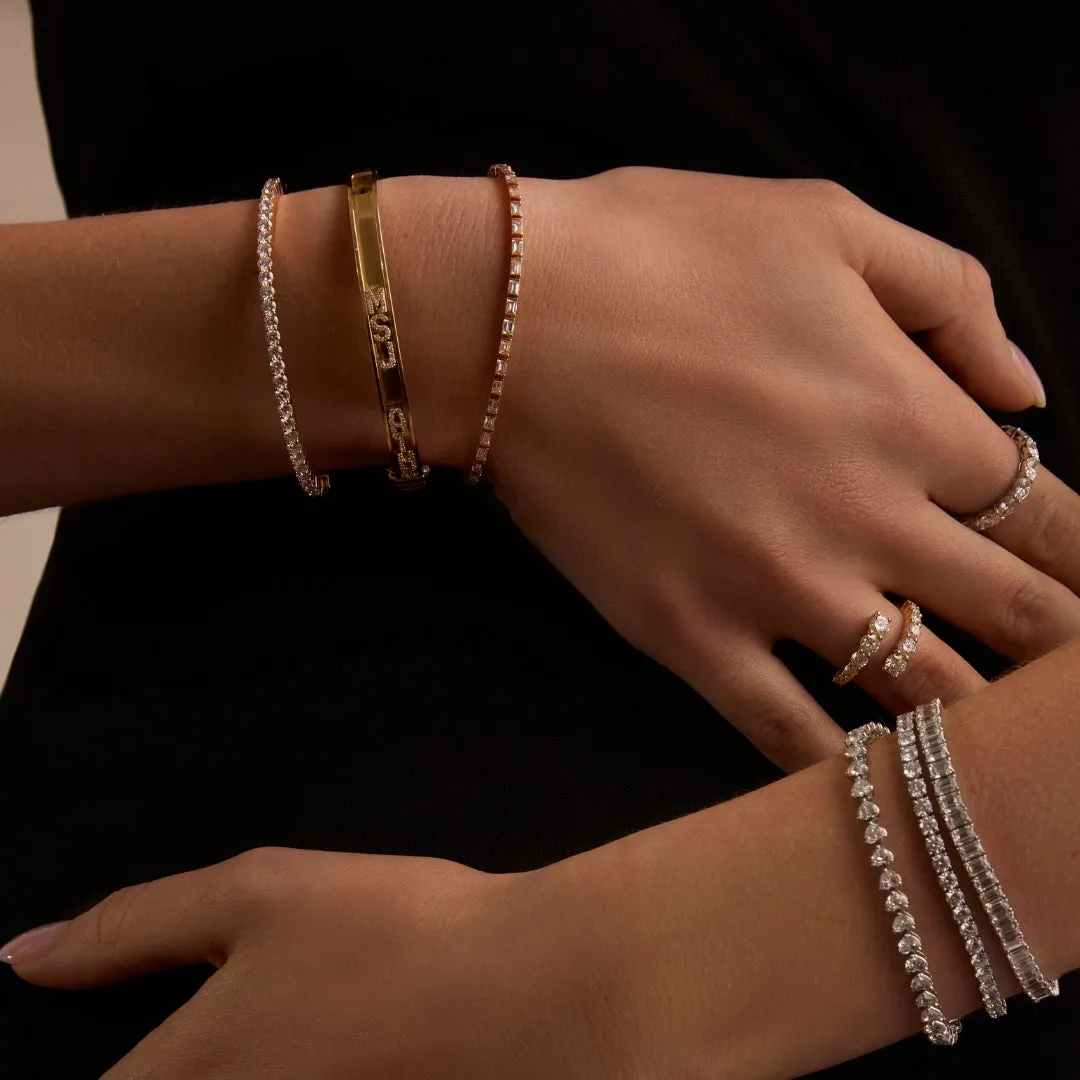 Baguette Diamond Tennis Bracelet