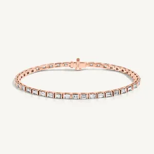 Baguette Diamond Tennis Bracelet