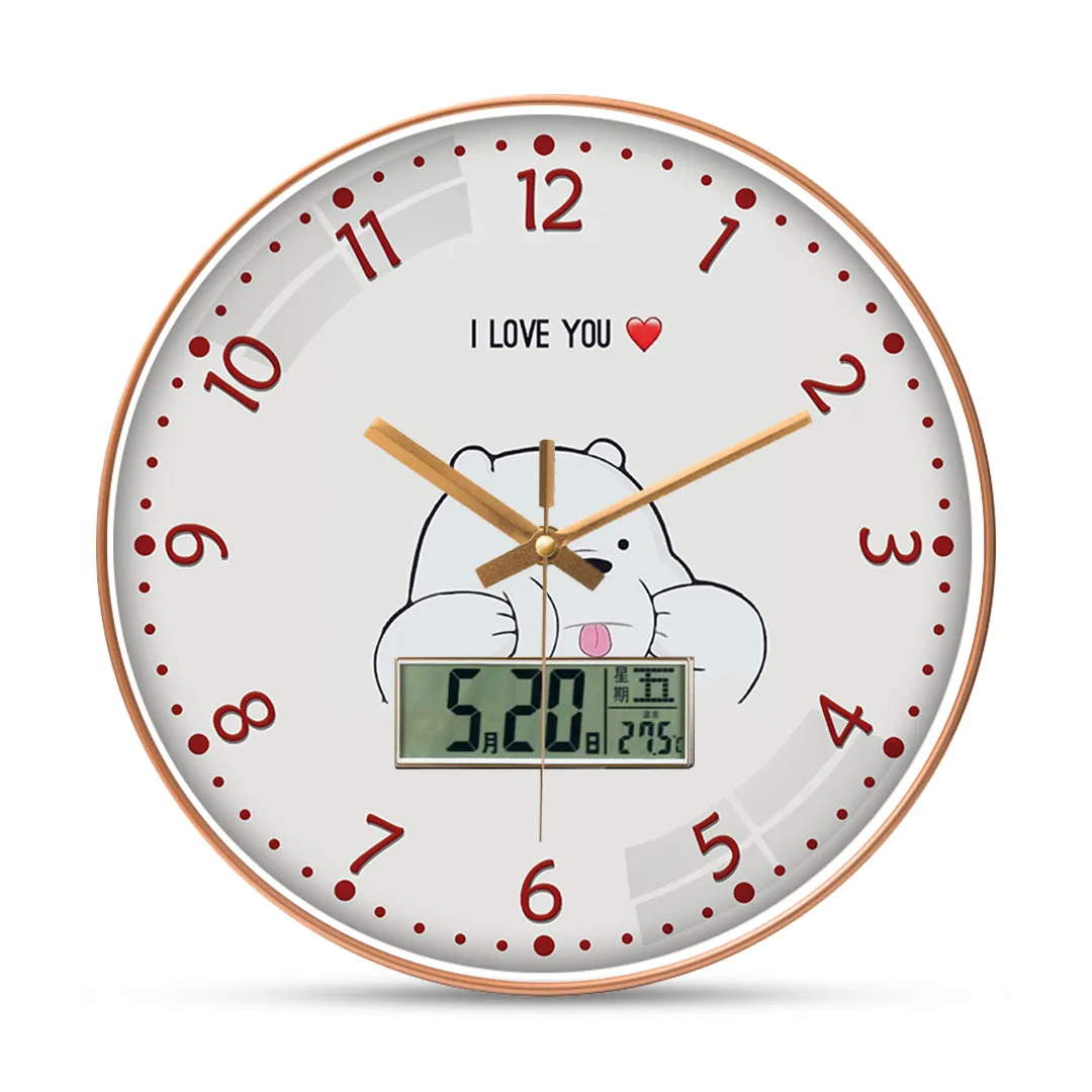 Beautiful bear wall clock