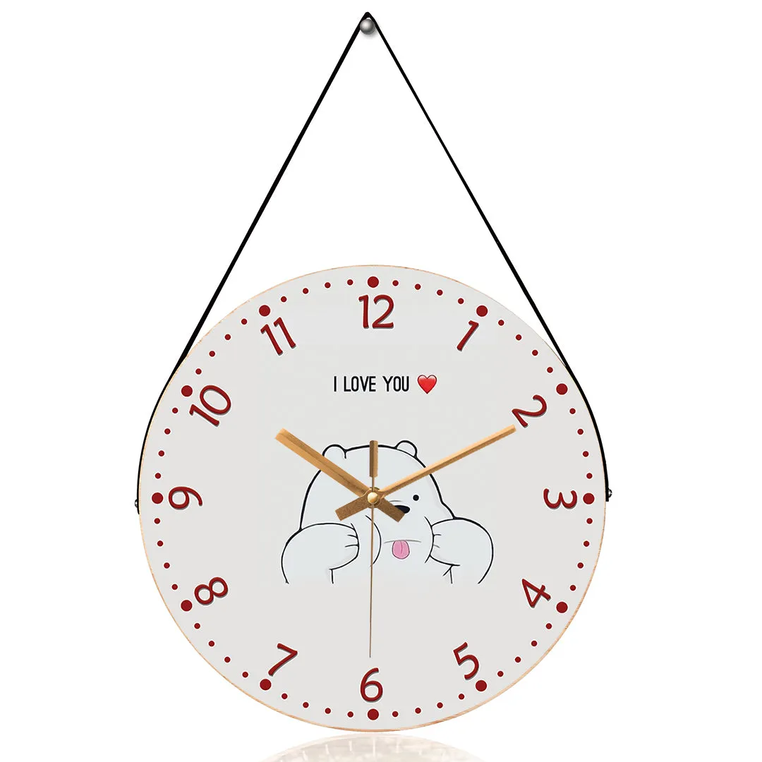 Beautiful bear wall clock