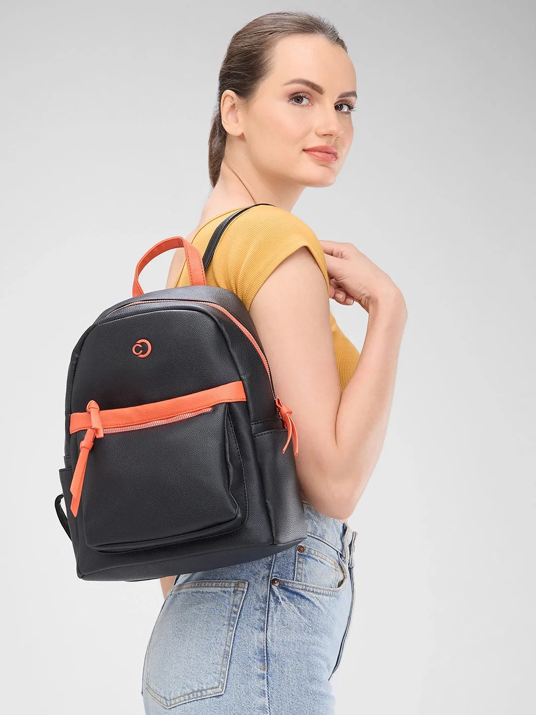 Caprese Sia Fashion Backpack Medium Black