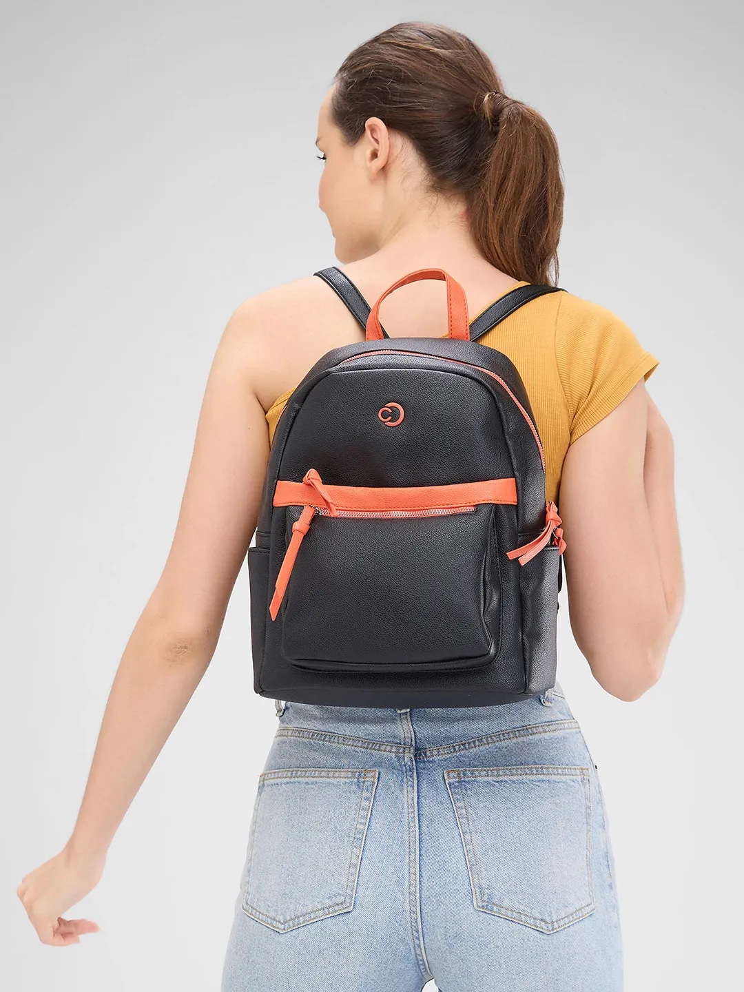 Caprese Sia Fashion Backpack Medium Black