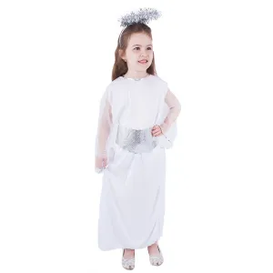 Children's costume angel with halo and belt (M)