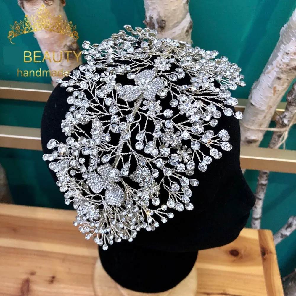 Crystal Silver/Golden Bridal Tiara Rhinestone Princess Wedding  Crown