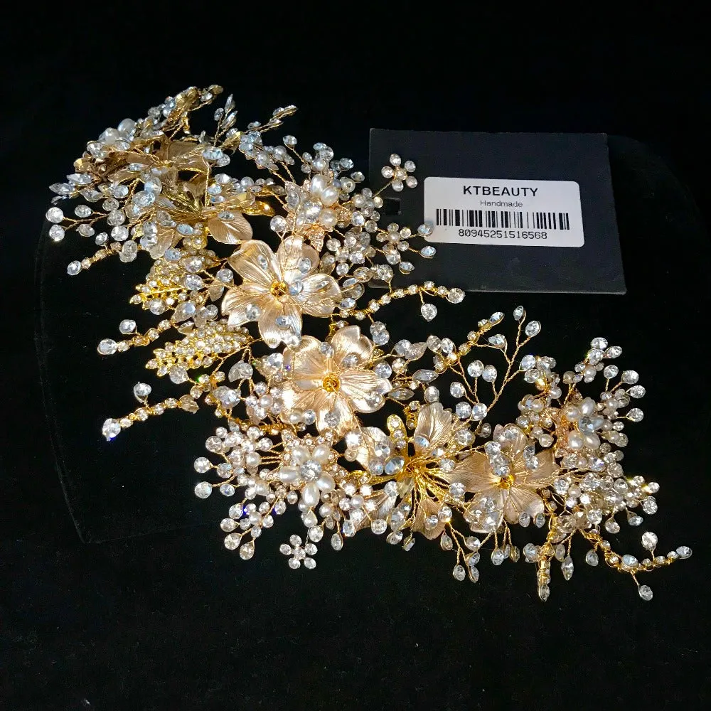 Crystal Silver/Golden Bridal Tiara Rhinestone Princess Wedding  Crown