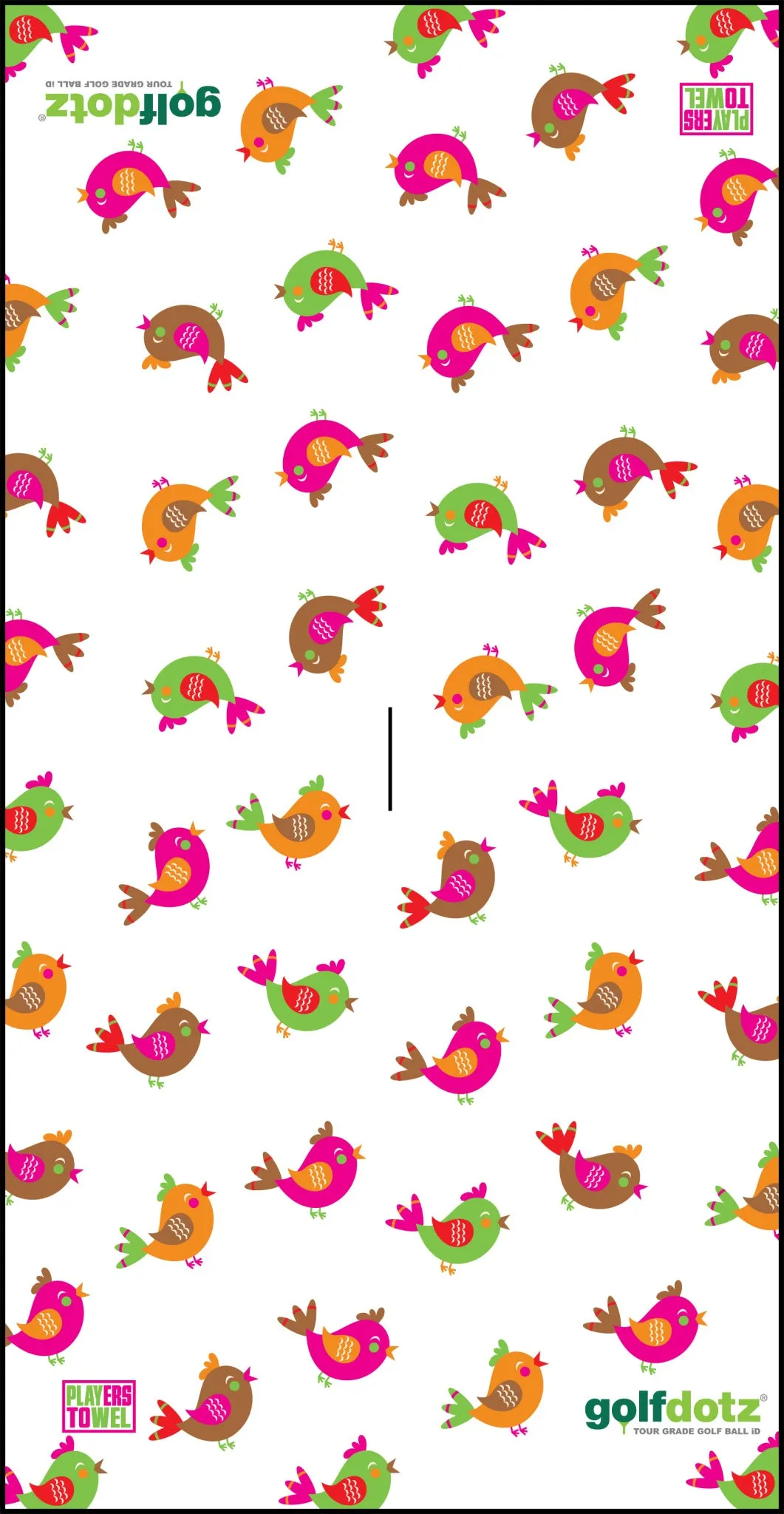 Custom Golfdotz Birdies Tour Towel 22" X 40"