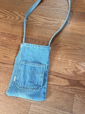 Denim Water Bottle Bag