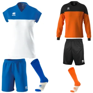 ERREA BESSY WOMENS KIT BUNDLE WHITE BLUE