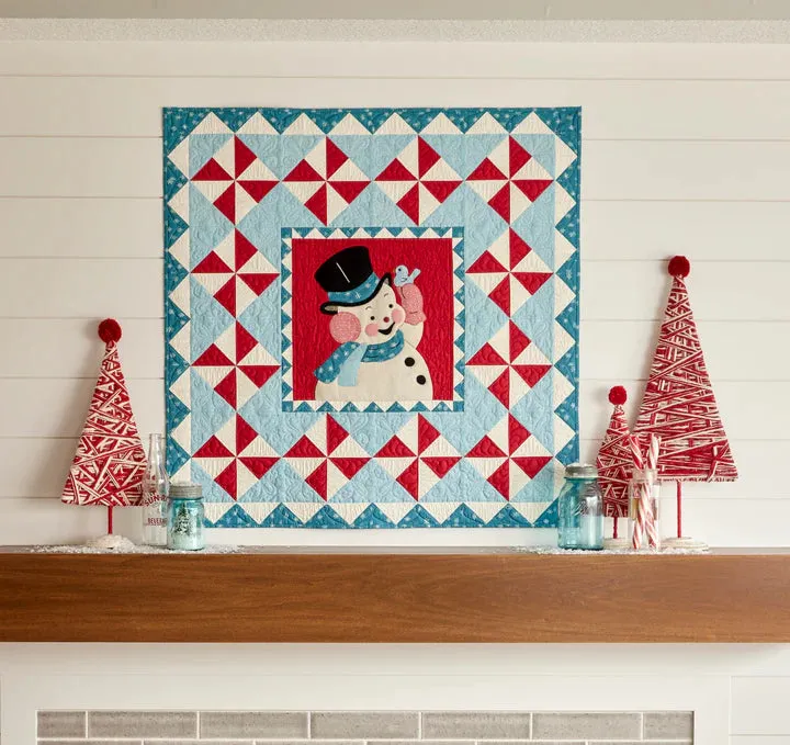 Fabric, Winter in Snowtown by Buttermilk Basin - Red Currier & Ives Toile Scene (by the yard)