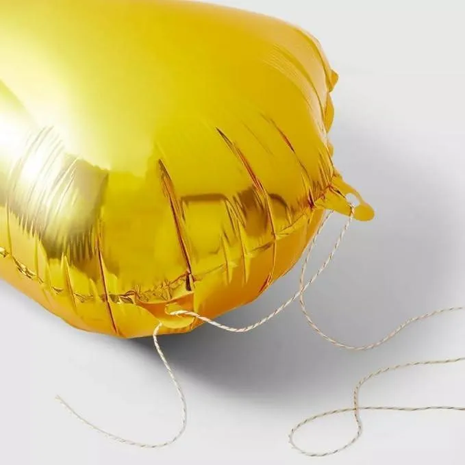 Foil Number Balloon 16 No.5, Golden
