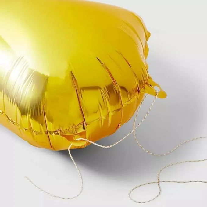 Foil Number Balloon 16 No.5, Golden