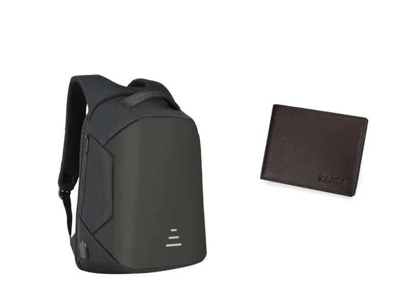 Full Anti-theft USB Charging Waterproof Business Backpack