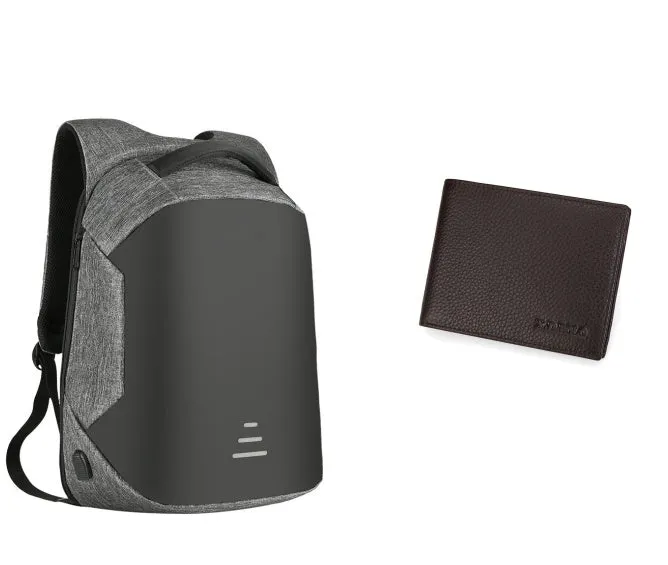 Full Anti-theft USB Charging Waterproof Business Backpack