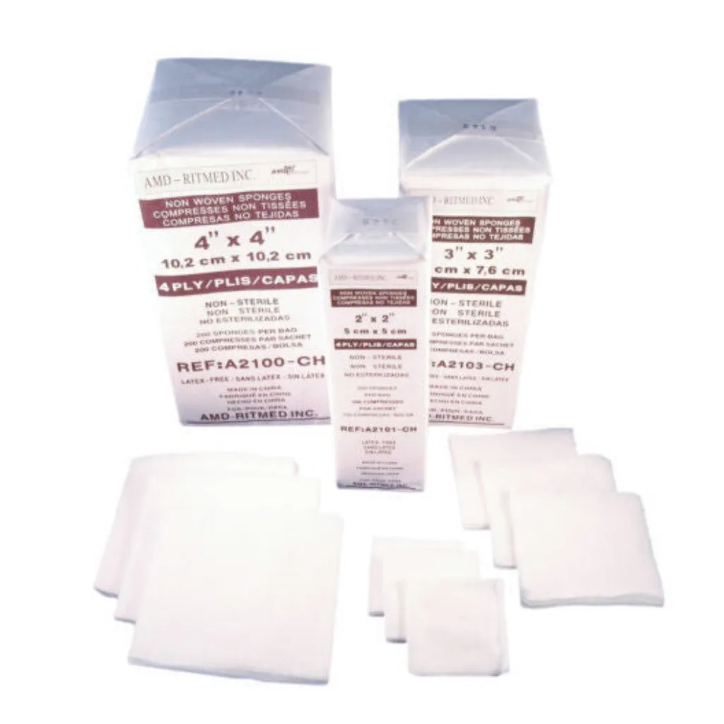 GAUZE NON-WOVEN 4X4 4PLY