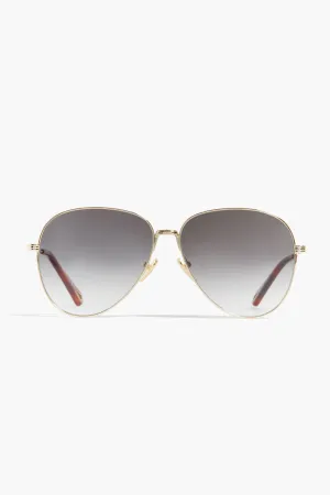 Gold Faith Aviator Sunglasses