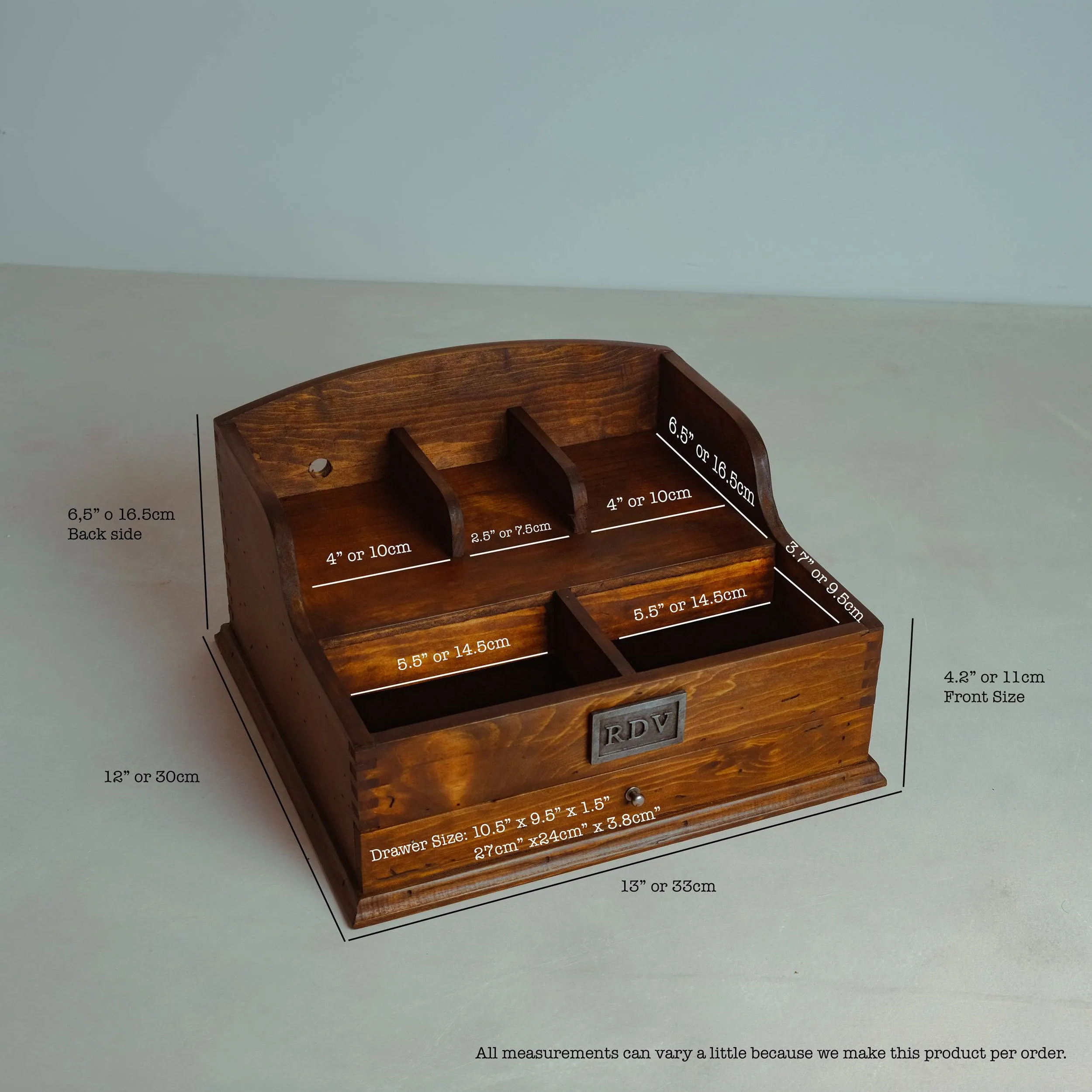 Men's Valet Box with Charging Station