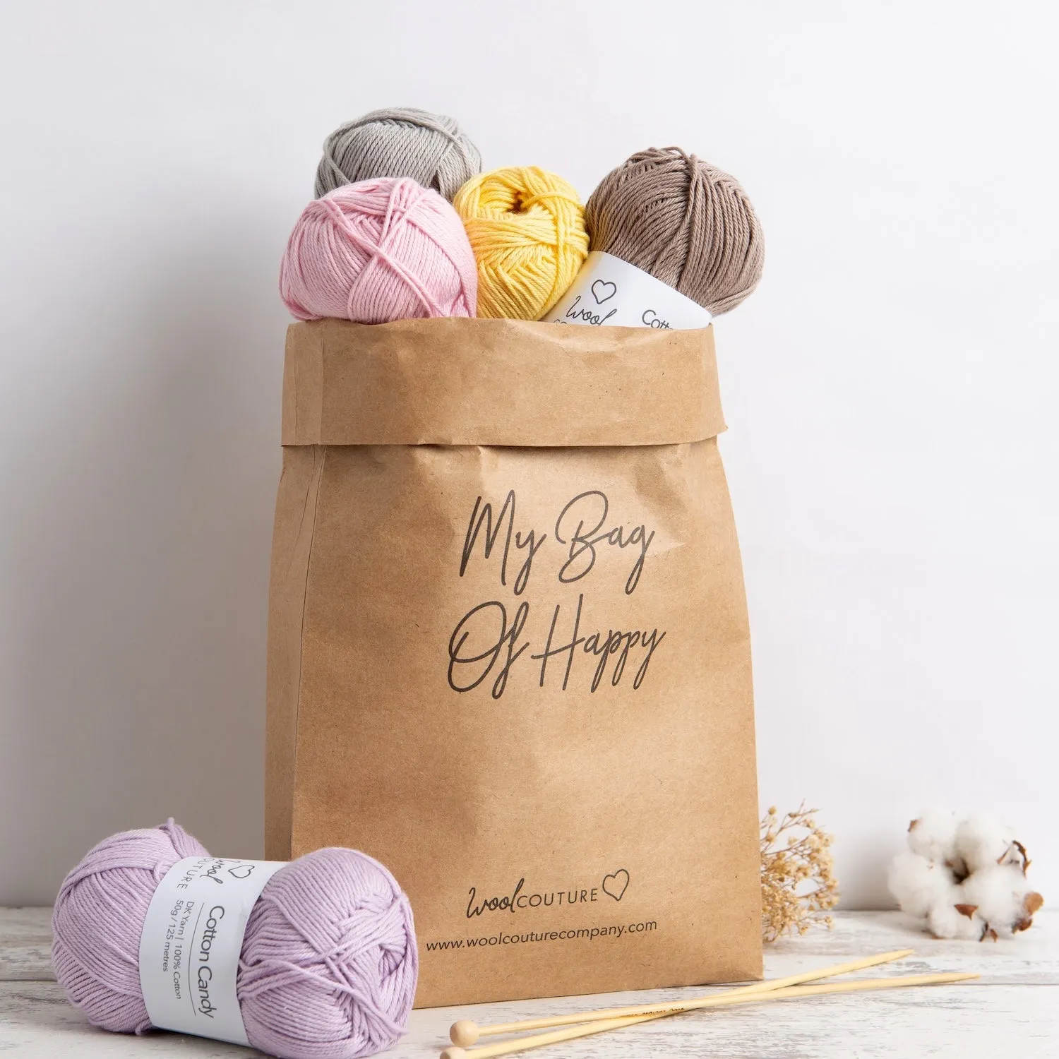 My First Bag Knitting Kit - Cotton Collection