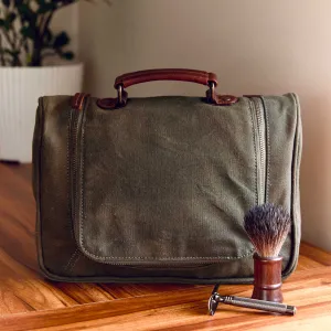 Olive Toiletry Bag | Waxed Canvas