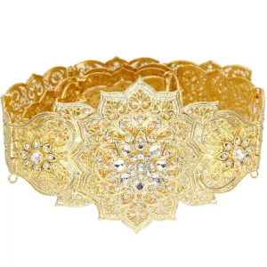 Royal Luxury Wedding Gold Color Body Jewelry Adjustable Length