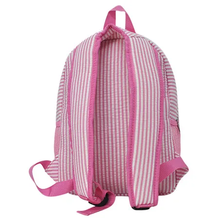 Seersucker Pink Small Size NGIL Canvas Backpack