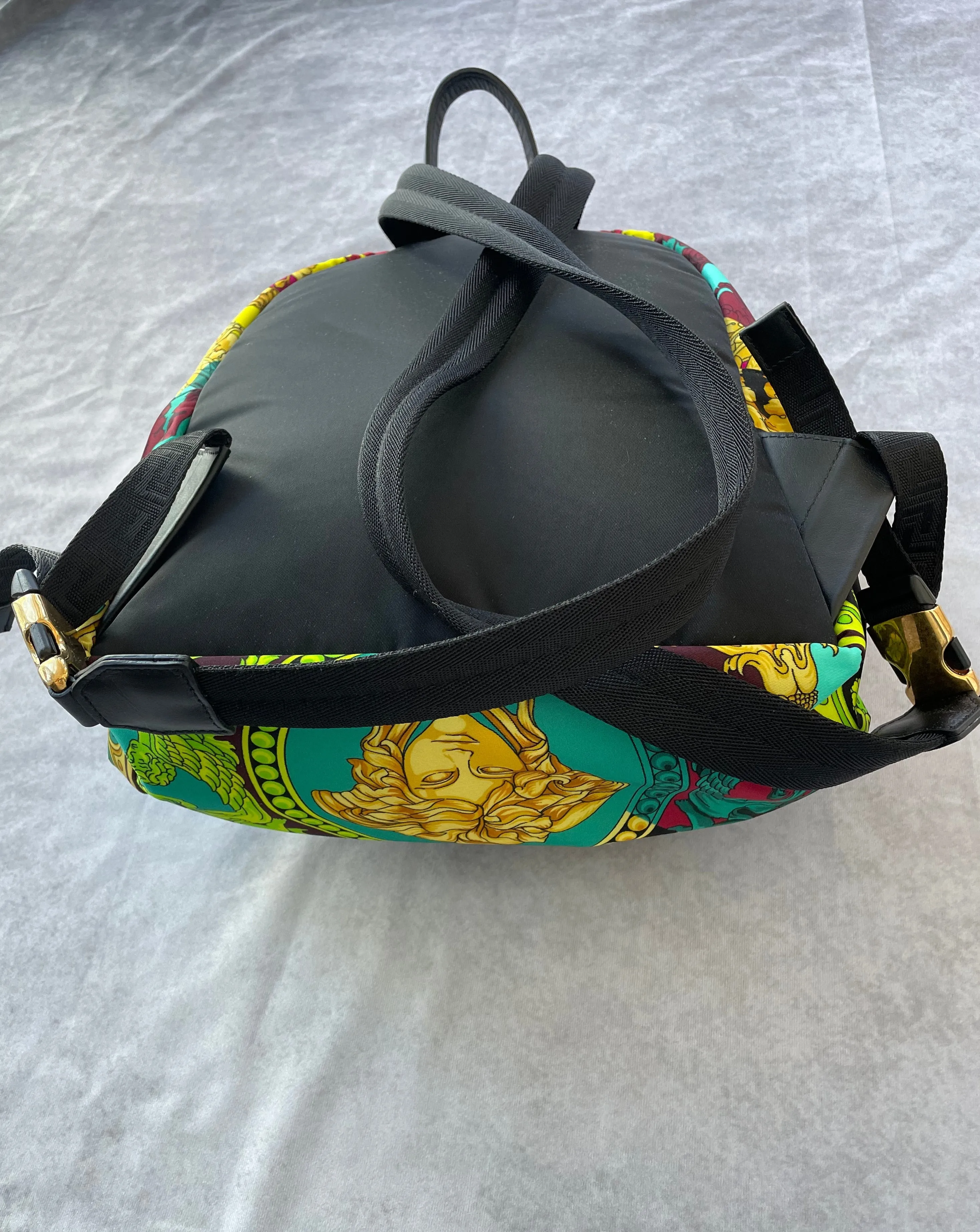 VERSACE | MEDUSA NYLON ZIP BACKPACK | MULTI PRINT