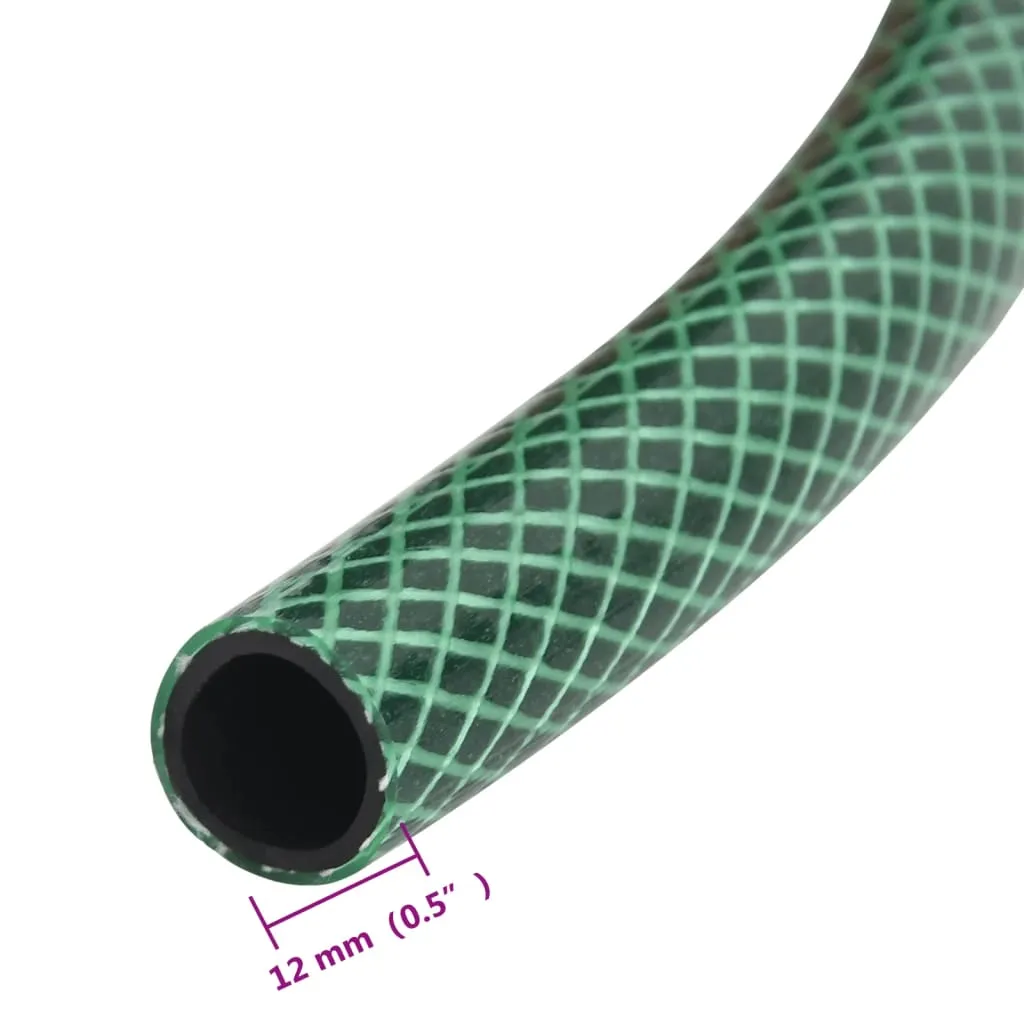 vidaXL Garden Hose Green 0.5" 30m PVC - Durable, Flexible & Weather-Resistant Hose for Efficient Irrigation